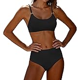 SOULSHE Women's Bikini Set Sexy Bating Suit for Women Adjustable Straps Womens Two-Piece Swimwear High Cut Swimsuit