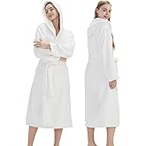 PJGGZ Hooded Bathrobes for Women, Soft Long Towel Robes for Women - Quick Dry yet Warm