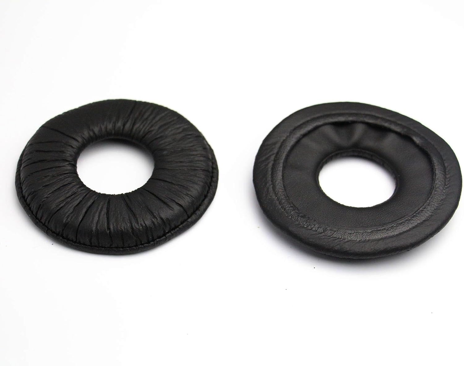ShineCozy Premium Headphones Earpads Protein Leather Foam Ear Cushions,Headset Ear Pads Spare Replacement Parts (For Sony MDR-V150 V250 V300 V100 70MM Black J-27-Black) - Image 3