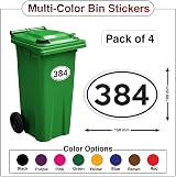 Stickers Limited Personalised Wheelie Bin Stickers Pack 4 150x100 mm view 2