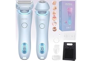 NESPROFY Duskofficial Razor, Dusk Official Shaver, Dusk Razor for Women, The Glide Pro 3.0 Razor, Bikini Trimmer for Women, Waterproof Electric Razor for Women, Electric Razor for Men, Wet and Dry (Blue)