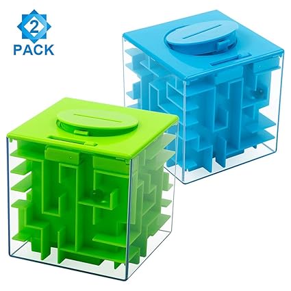 Geefia Money Maze Puzzle Box Money Holder Puzzle For Kids And Adults Unique Way To Give Gifts Fun And Inexpensive Game Challenge For Children