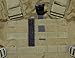 Del Molle Strips for Attaching Tactical ID Patches - for 6-inch high Patches - 4-Count - Black