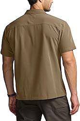 CQR Men's Short Sleeve Tactical Shirts, UPF