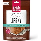 The Honest Kitchen Human Grade Slow Cooked Salmon Jerky Dog Treat, 6 oz Pouch
