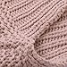 Pinksee Women's Casual Long Sleeve Turtleneck beige Knit Pullover Sweater (L)