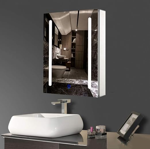 Volitation Morden Bathroom Mirror With Lights Aluminum WC