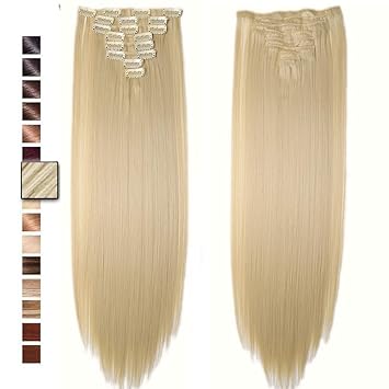 Amazon Com S Noilite 23 Straight Curly Bleach Blonde Full Head