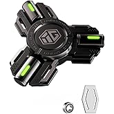 Fidget Spinners, Fidget Spinner Gifts for Adults and Kids, Stress Anxiety ADHD Relief Figets Toy, Metal Finger Hand Spinner Toys with Luminous Light, Spinner Absorb Solar Light Then Release in Dark