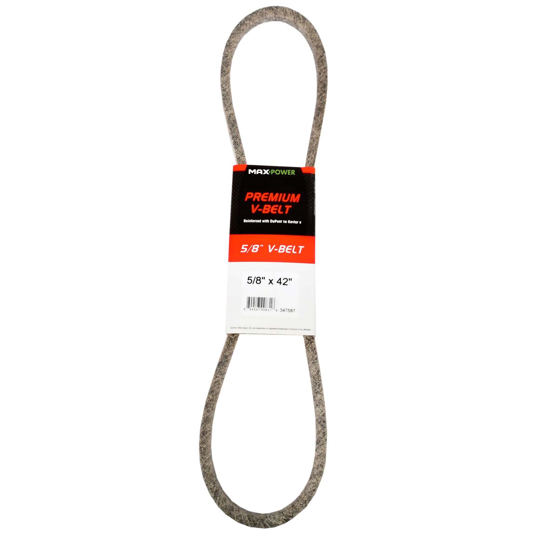 MaxPower V-belt 347587, Kevlar reinforced, 5/8 inch x 42 inch, 5L420, outer length L 1070 mm.