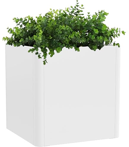 NEIGHBORHOOD／SRL SQUARE-HIGH PLANT POT Amazon.com : Greeneria Elegant Modern White Glossy Square Indoor