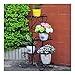 4 TIER Metal Shelves Flower Pot Plant Stand Display Indoor Outdoor Garden Patio