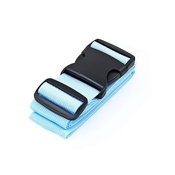 CSTOM Kofferband Koffergurte Gepäckgurt der Koffer Identifikation - Blau