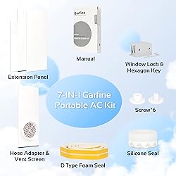 Garfine Portable AC Window Seal Kit - Compatible