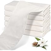 Organic Cotton Flannel for Castor Oil Pack 6 PCS Castor Oil Compress for Liver Detox Reusable & Highly Absorbent Organic Cott