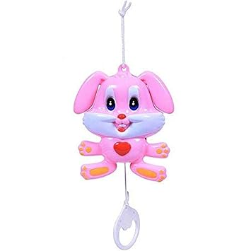 Shreeja Collections Cradle Hanging Rabbit Music Bell Toy for Babies Hanging Toys for Infants