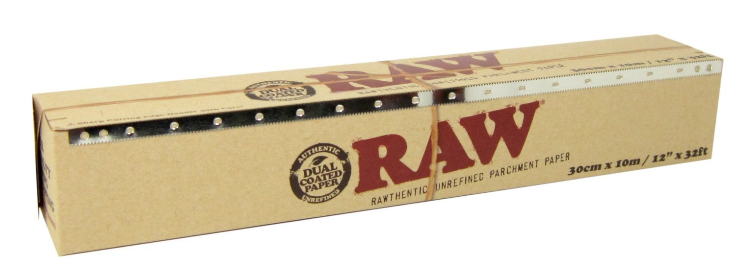 RAW Unrefined Parchment Paper Specialty Baking & Wrapping 12" x 32ft - 30cm x 10m