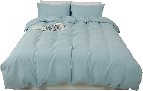Amazon 布団カバー 3点セット シングル シーツ 洋式 和式兼用 寝具カバーセット 掛け布団カバー シーツカバー 枕カバー ベッド用 布団用 洗い替え速乾タイプ ブルー 寝具カバーセット オンライン通販