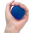 THERABAND Hand Exerciser, Ball For Hand, Wrist, Finger, Forearm, Grip Strengthening & Therapy, Squeeze Ball to Increase Hand Flexibility & Relieve Joint Pain, Blue, Firm