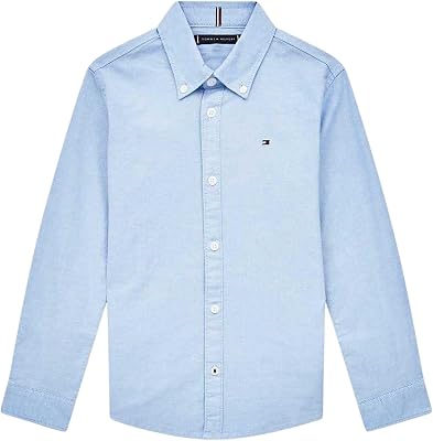 Jungen Hemd Oxford mit Stretch, Blau (Calm Blue), 16 Jahre
