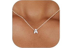 ChicSilver 925 Sterling Silver Initial Necklace for Women Dainty Letter Jewelry Personalized Gift