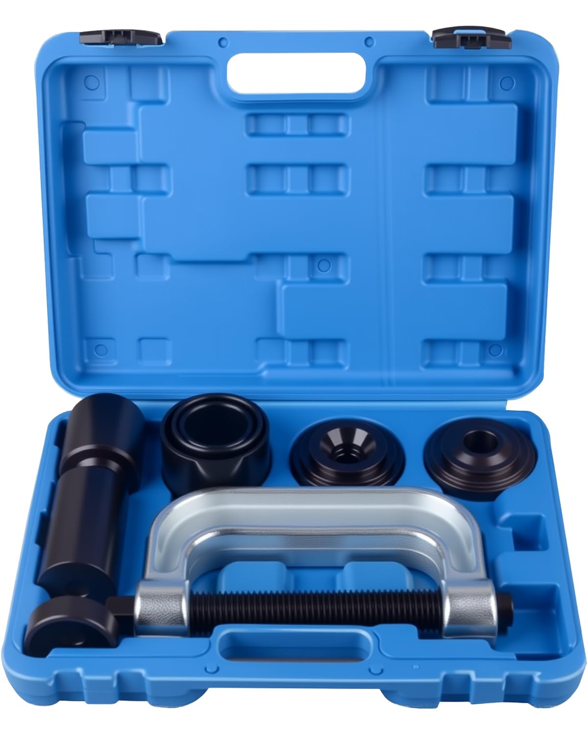 Photo 1 of ***MISSING PARTS***
DAYUAN Ball Joint Press & U Joint Removal Tool Kit with 4x4 Adapters for Most 2WD and 4WD Cars and Light Trucks with Blue Storage Case Blue
