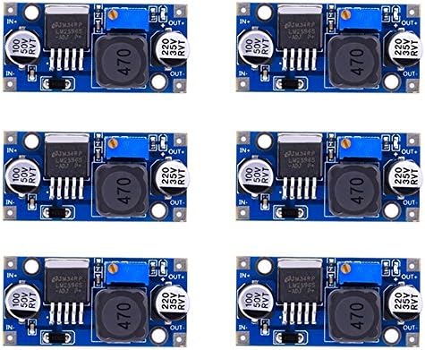 6PCs LM2596 DC to DC Buck Converter 3.0-40V to 1.5-35V Power Supply Step Down Transformer Module Power Buck Converter Voltage Regulator Board