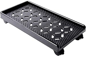 Kelendle Mobile CPU Stand Holder PC Cart Computer Tower Stand Cart Computer Host Bracket Computer Floor Stand Rolling Caster Wheels, Black