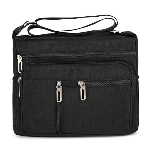 BEBIG Fashion Women Messenger Bag, Women Messenger Shoulder Bags Nylon Solid Color Travel Crossbody Handbags