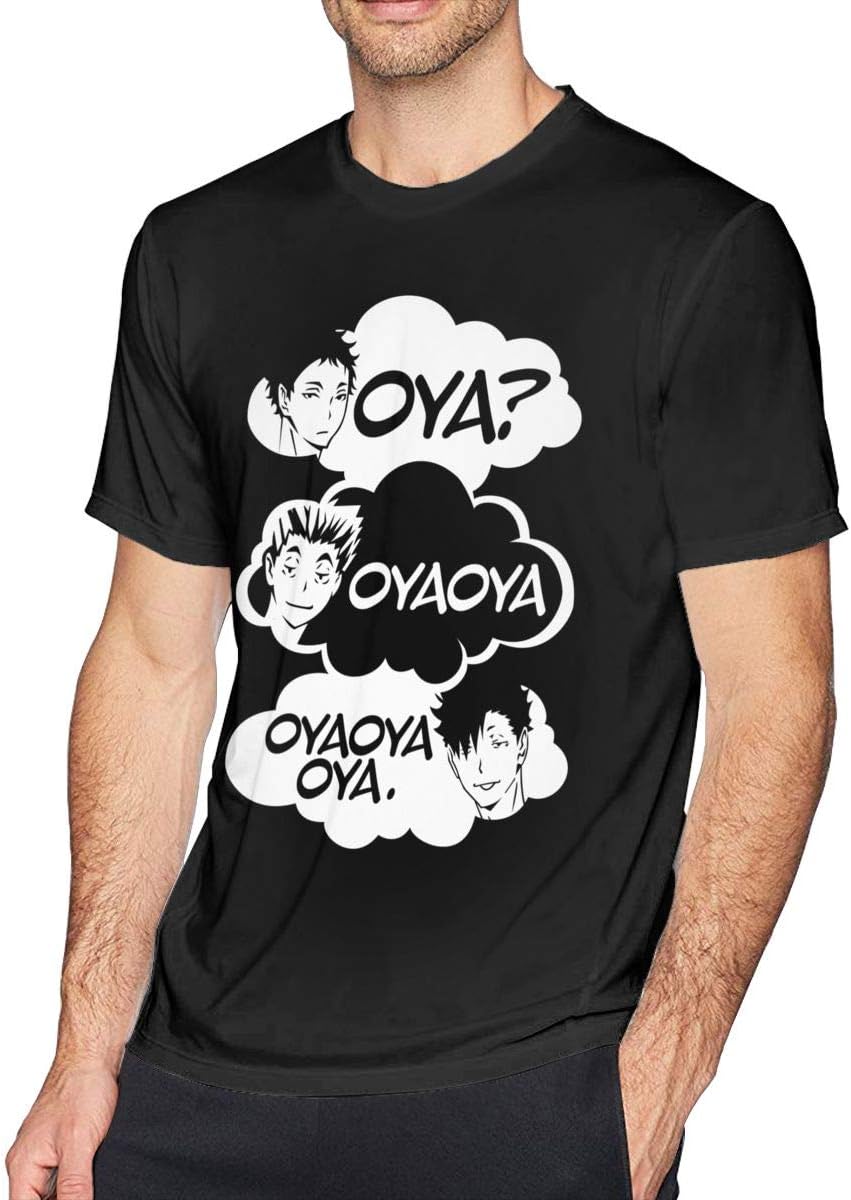 Anime Haiykuu Nekoma High School Men's Short-Sleeved T-Shirts