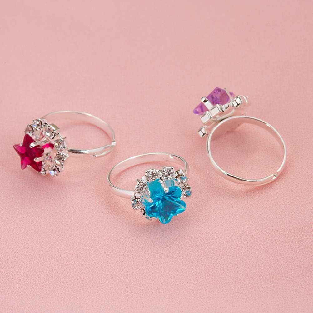 YeahiBaby 36 pieces children’s little girls rings princess girls