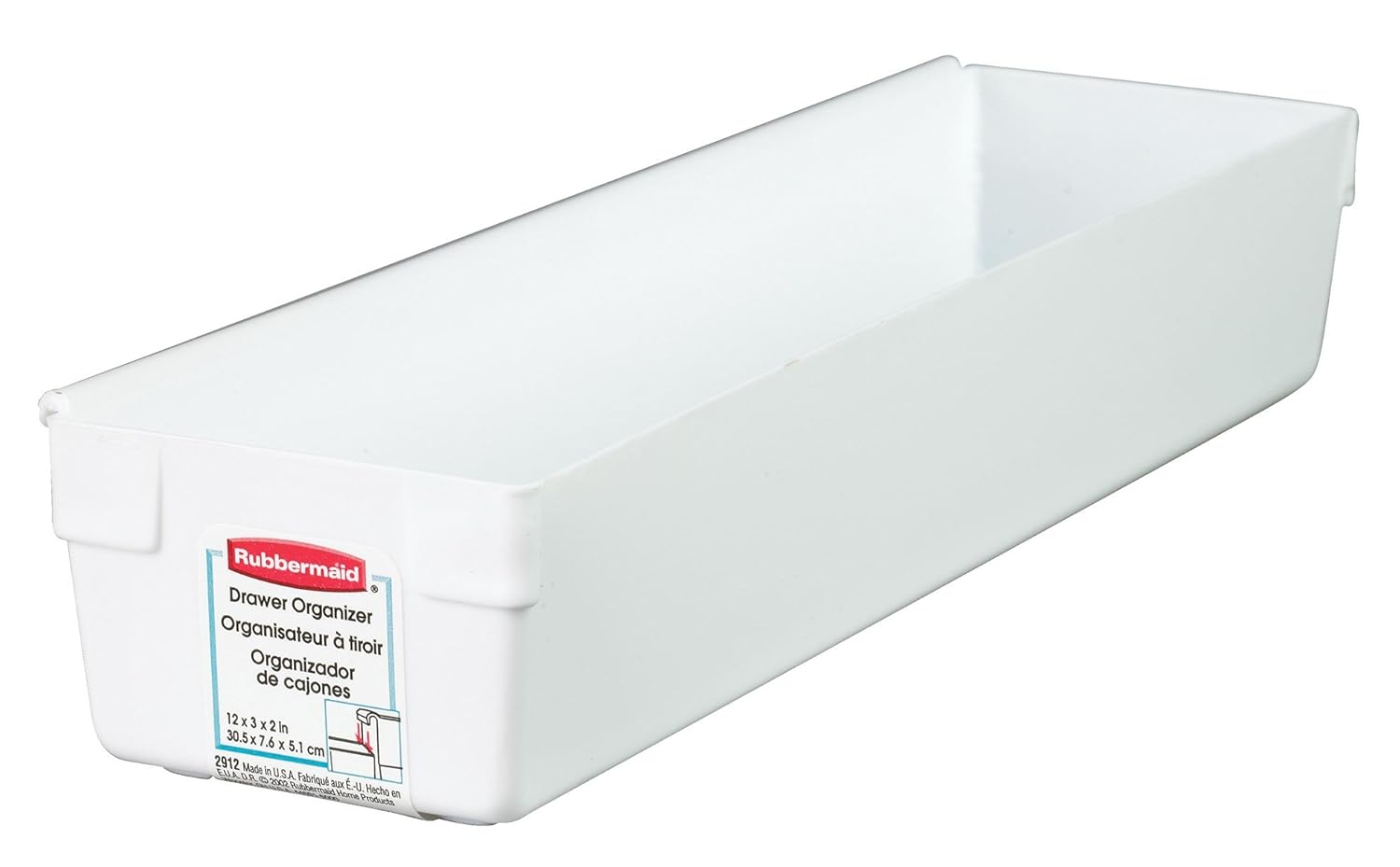 Rubbermaid 2912rdwht 12 X 3 X 2 Drawer Organizers Amazon Com