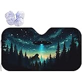 Alien Tree Car Sun Shade Windshield Sunshade Foldable Front Window Shield Cover for Truck SUV