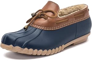 DKSUKO Snow Women's Waterpoof Loafer Shoes Slip On Flat Duck Shoe
