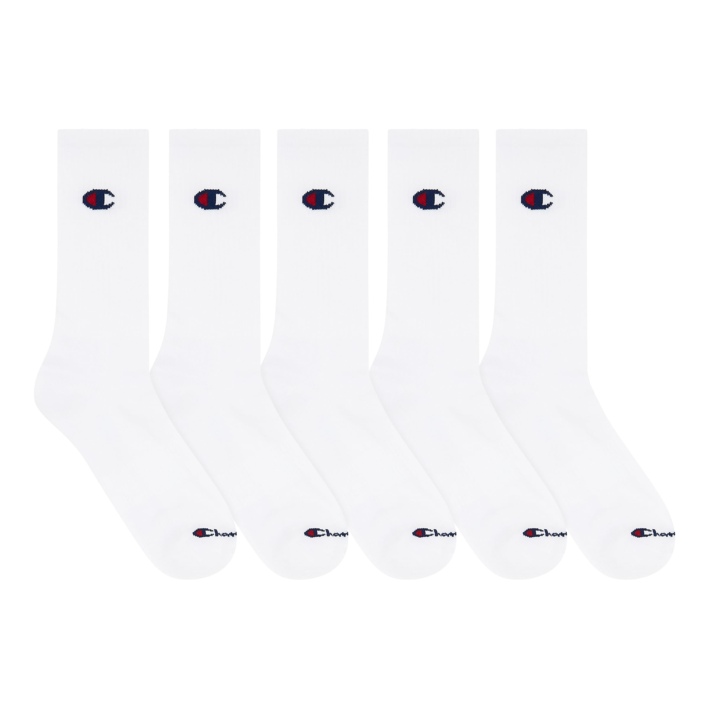 Champion Men's Moisture-wicking Athletic Crew Socks with Cushioning & Arch Support