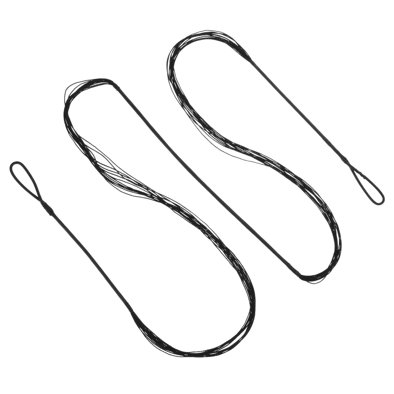 PATIKIL Bow String Replacement,12 Strands Recurve Bowstring for AMO 52" Traditional Recurve Bow, Black