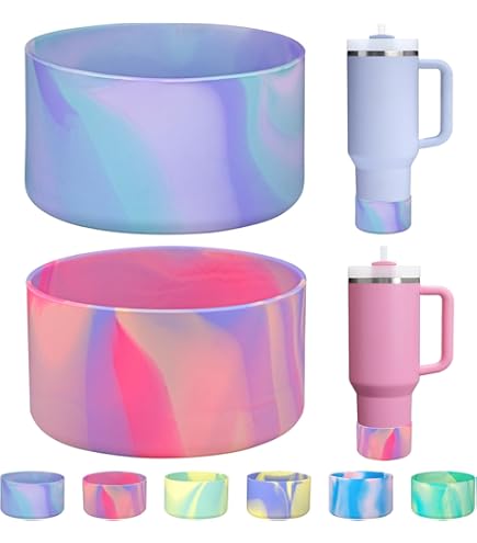 2Pcs Silicone Boot For Owala 30oz & 40oz FreeSip Sway Bottles & Tumblers, Accessories For Owala - Red - View #9