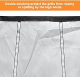Ezilif BBQ Cover 147x61x117cm Waterproof UV Heavy Duty Reflective Strips view 4