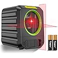 Laser Level, Huepar 100ft DIY Cross Line Laser with Self-Leveling, Vertical and Horizontal Line Alignment Laser Tool for Picture Hanging and DIY Application, Battery Included (B011R Laser Level)