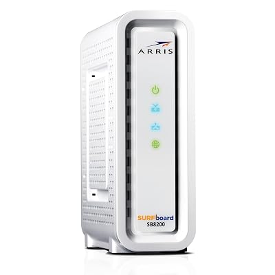 ARRIS (SB8200-RB) - Cable Modem - Fast DOCSIS 3.1 32x8 Gigabit Cable Modem , Approved for Comcast Xfinity, Cox, Charter Spectrum, & more | 1 Gbps Max Internet Speed, 4 OFDM Channels - Renewed