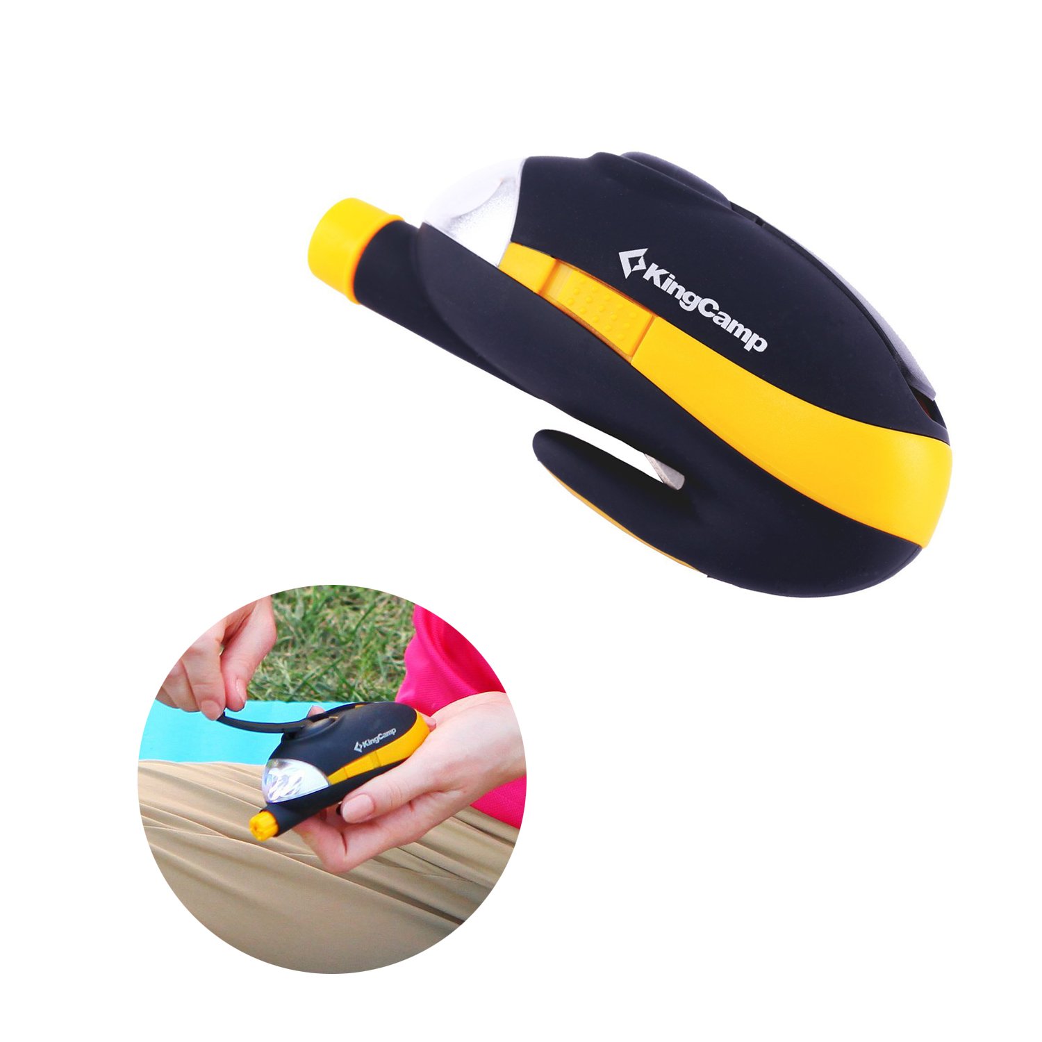 KingCamp 3 IN 1 Emergency Auto Safety Tool, 3LEDs Light, Built-in Windshield Hammer, Seatbelt Cutter, Good Tool Used For Car