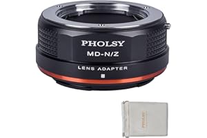 PHOLSY Lens Mount Adapter Manual Focus Compatible with Minolta MD MC Mount Lens to Nikon Z Mount Camera Body, MD to Nikon Z