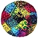 Boho Room Decor Aesthetic: Vintage Indie Multi Te Dye 32 Inches Indian Patch Work Mandala Round Pillows Meditation Cushion Cover, Perfect for Cottagecore Hippie Room Decor(Multi Patch)
