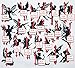 Creative Embellishments Scrapbook Laser Cut Chipboard Fairies Mega Pack 22 Pieces (Black)
