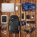 Backpack Computer Laptop Backpack for Men Mens Business Travel Backpack (Black)