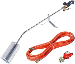 ROTHENBERGER Industrial Anwärm Brenner RoMaxi Eco inkl. 5m Propan Gas Schlauch & Druck regler, Unkraut Vernichter, Bitumenbahnen, Folien Verschweißen - 1500000930