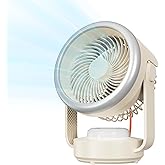 Desk Fan,Table Fans,7 inch Fan for Bedroom,Super Silent,Portable Rechargeable Desk Fans,Fan for Office,With LED light,4 Speeds,Oscillating Desk Fan,Suitable for Dormitory, Bedroom Bedside, kitchen
