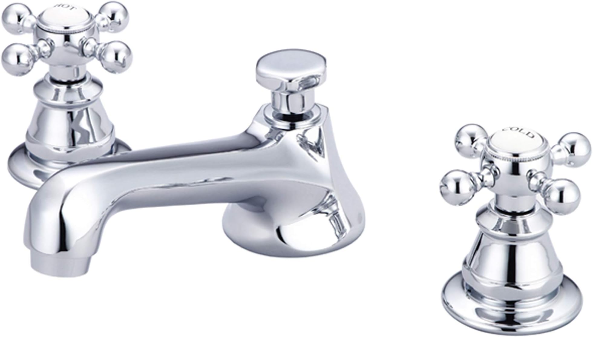 Water Creation F2-0009-01-BX American 20th Century Classic Widespread Lavatory Faucet with Pop-Up Drain