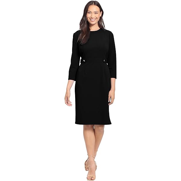 green emerald velvet dress V-Neck Topstitched Flare Dress – Maggy London main image 1