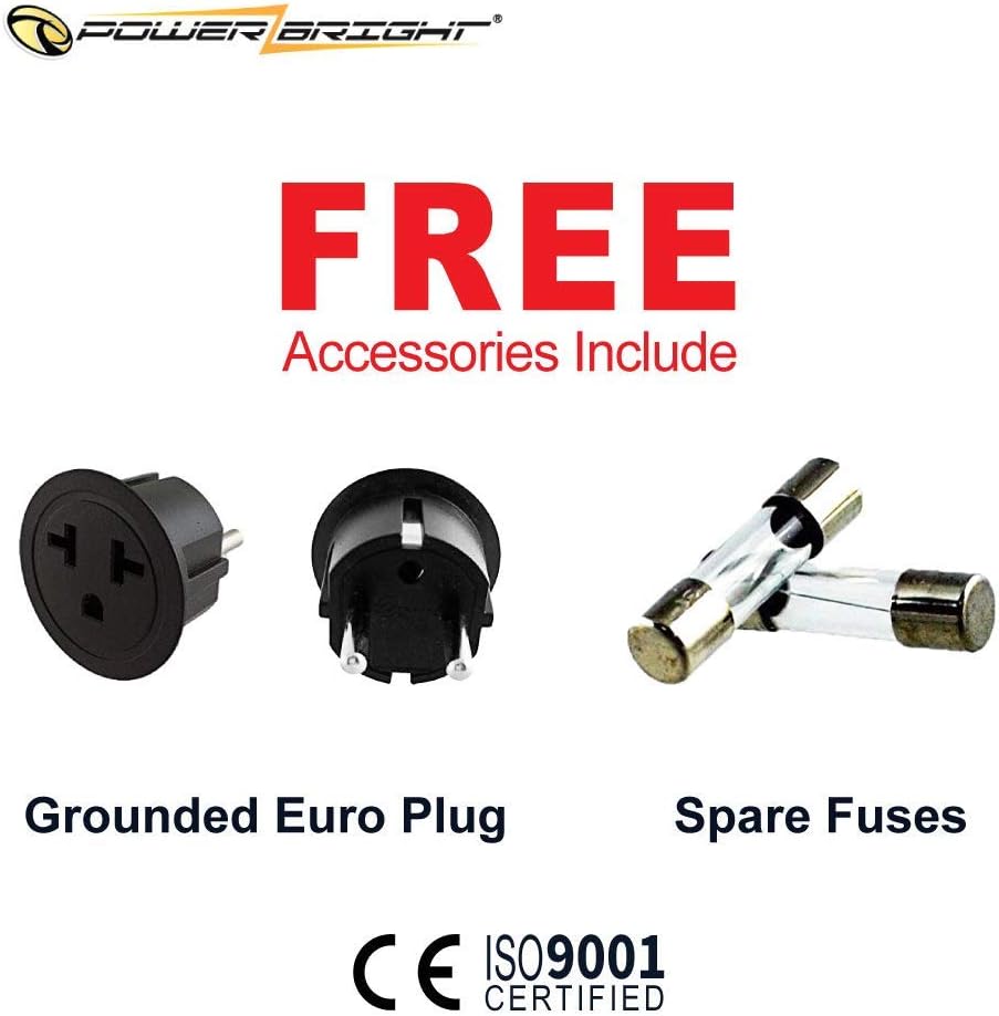 PowerBright Step Up & Down Transformer, Power ON/Off Switch, Can be Used in 110 Volt Countries and 220 Volt Countries, Convert from 220-240 Volt to 110-120 Volt AND from 110-120 Volt to 220-240 (500W): Home Audio & Theater